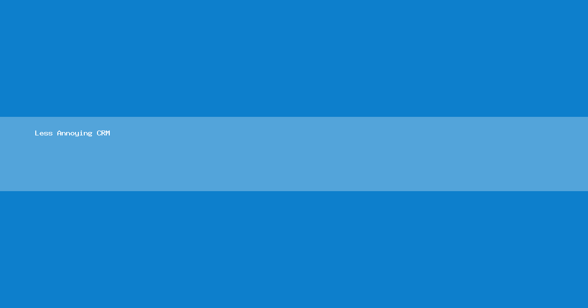 Less Annoying CRM logo