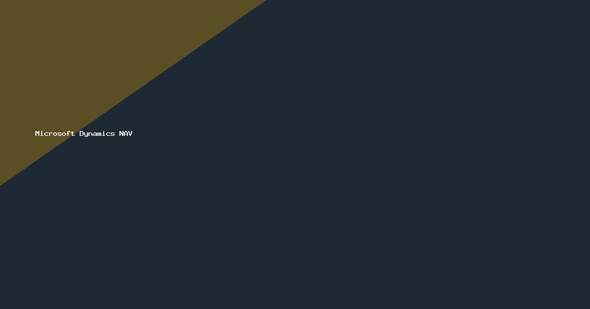 Microsoft Dynamics NAV logo