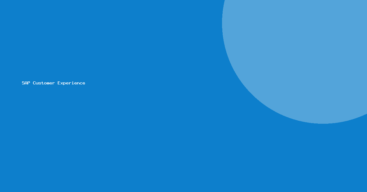 SAP Customer Experience logo