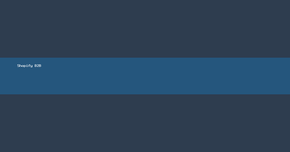 Shopify B2B logo